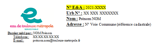 Trouver mon numéro de dossier Eau et Aménagement