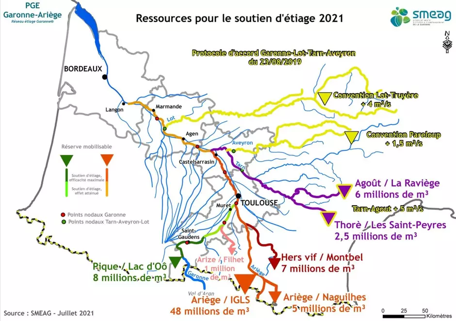 Carte etiage