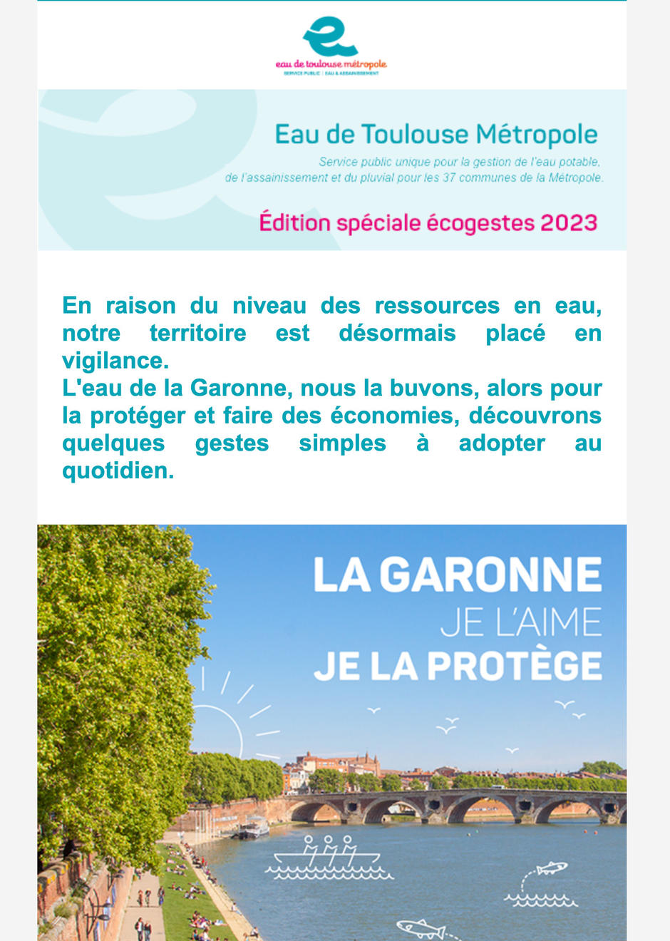 Newsletter Ecogestes