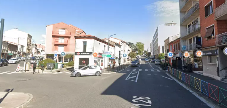 Avenue de Castres angle avenue Jean Chaubet (Source Google Maps)