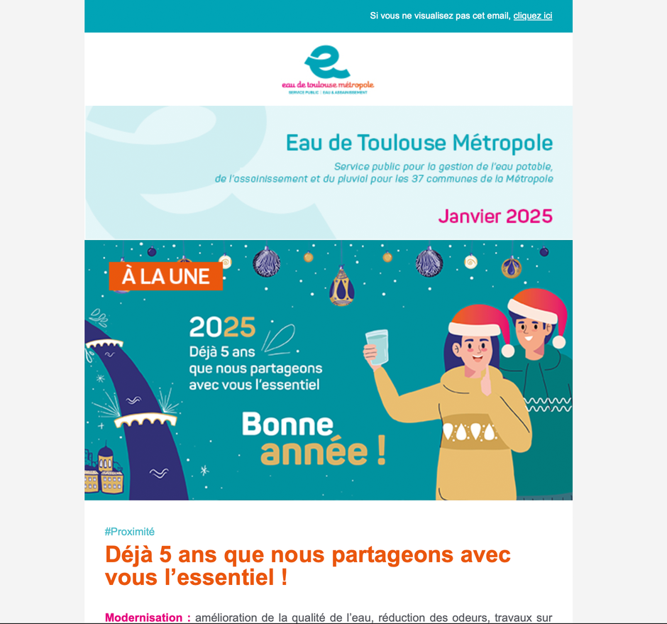 Newsletter de janvier 2025