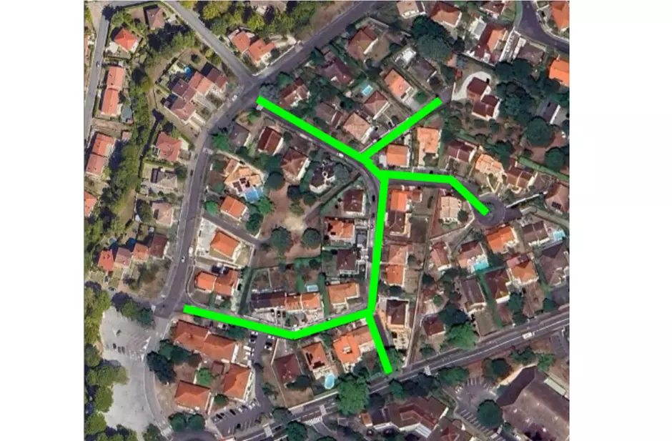 Carte des travaux rue Occitanie Quin Fonsegrives