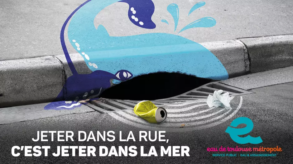 Jeter dans la rue, c'est jeter dans la mer