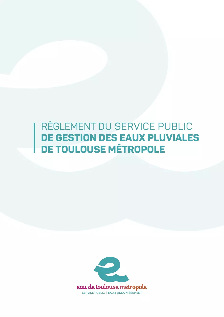 règlement du service public d'assainissement des eaux pluviales 